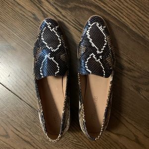 Madewell snakeskin Frances loafer